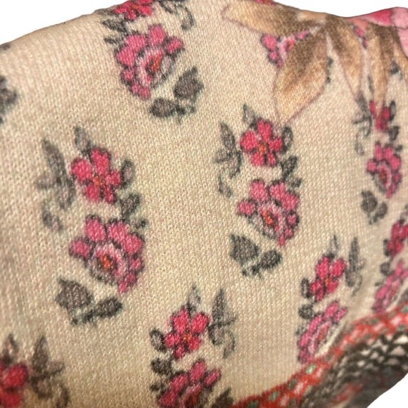 Johnny Was S Biya Hooded Duster Long Open Cardigan Teal Floral - Picture 11 of 14